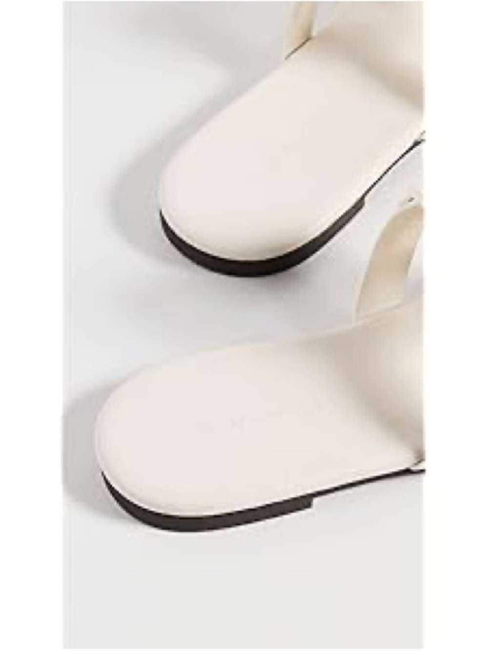 Tory Burch Women's Miller Soft Sandals, New Ivory, Off White, 5.5 Medium US - Picture 3 of 6